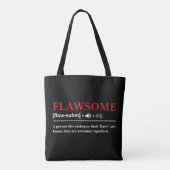Flawsome - Anpassbare Definition Tasche (Rückseite)