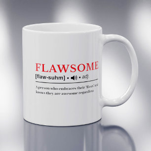Flawsome - Anpassbare Wörterbuch-Definition Kaffeetasse