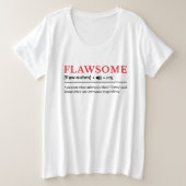 Flawsome - Anpassbare Wörterbuchdefinition Große Größe T-Shirt (Design vorne)