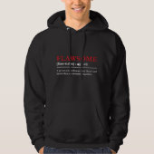 Flawsome - Anpassbare Wörterbuchdefinition Hoodie (Vorderseite)