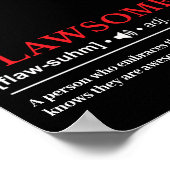Flawsome - Customizable Definition Poster (Ecke)