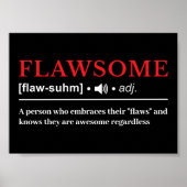 Flawsome - Customizable Definition Poster (Vorne)