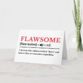 Flawsome - Customizable Dictionary Definition Karte (Vorderseite)