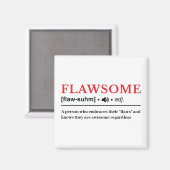 Flawsome - Customizable Dictionary Definition Magnet (Vorderseite/Rückseite)