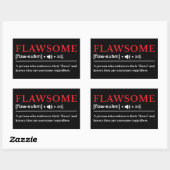 Flawsome - Customizable Dictionary Definition Rechteckiger Aufkleber (Blatt)