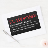 Flawsome - Customizable Dictionary Definition Rechteckiger Aufkleber (Umschlag)