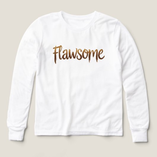 "Flawsome" Kids' Self-Esteem & Confidence T-Shirt (Design Vorderseite)