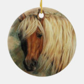 Flaxen Shetland Pony Keramik Ornament (Hinten)