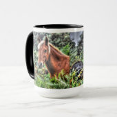 Flaxenmaned New Forest Pony of Hampshire, England Tasse (Vorderseite Links)