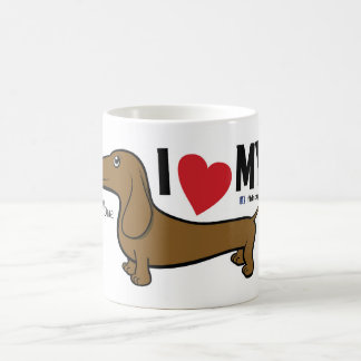 FLDR "ich die meine Liebe" mache roten Kaffeetasse
