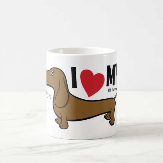 FLDR "ich die meine Liebe" mache roten Kaffeetasse (Mittel)