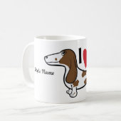 FLDR "ich Liebe mein" glatter Kaffeetasse (Vorderseite Links)