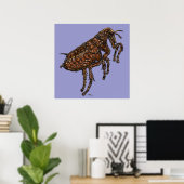 Flea auf Lilac Poster (Heimbüro)