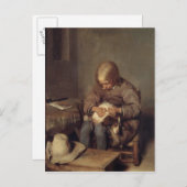 Flea-Catcher c.1655 Postkarte (Vorne/Hinten)