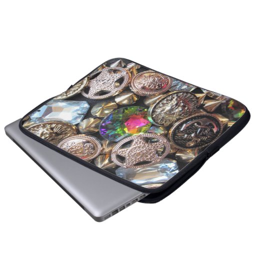 Flea Market Bling Laptopschutzhülle (Vorne Knopf)