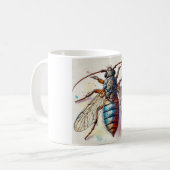 Flea Siphonaptera Insect Dorsal View 040924IREF224 Kaffeetasse (Vorderseite Links)