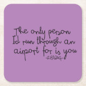 Fleabag Zitat Rechteckiger Pappuntersetzer (Vorderseite)