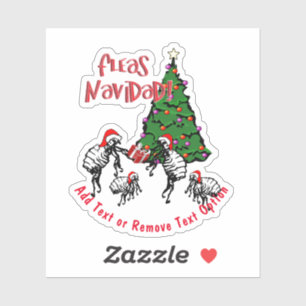 Fleas Navidad Christmas Aufkleber