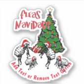 Fleas Navidad Christmas Aufkleber (Vorderseite)