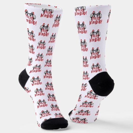 Fleas Navidad Christmas Socken (Gewinkelt)