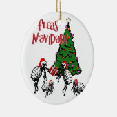 FLEAS NAVIDAD - Weihnachtsflotten und Weihnachtsba Keramik Ornament (Rechts)