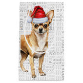 Fleas Navidog Chihuahua Funny Christmas Kleines Ge Kleine Geschenktüte (Vorderseite)
