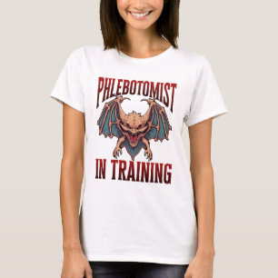Flebotomist in Ausbildung Lustiger Student Flederm T-Shirt