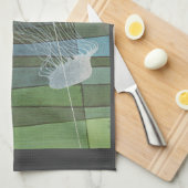 Flechte die Quallen - Geschirrtuch (Viertel Falte)