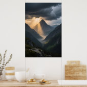 Flechte und Licht Poster (Küche)