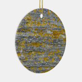 Flechten auf Granitstein Keramikornament (Rechts)