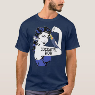 Flechten Cockatiel-Mama Parakeet Pet Papagei T-Shirt