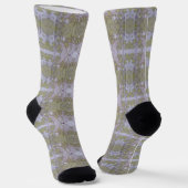 Flechten-Moos-Baumrinden-Muster Socken (Gewinkelt)