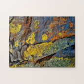 Flechtenbedeckte Felsen Puzzle (Horizontal)