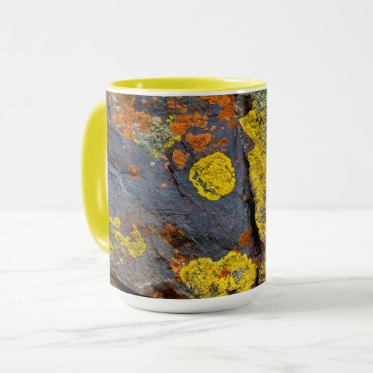 Flechtenbedeckte Felsen Tasse (Vorderseite Links)