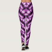 Flechtmuster Violett Purpur Leggings (Rückseite)