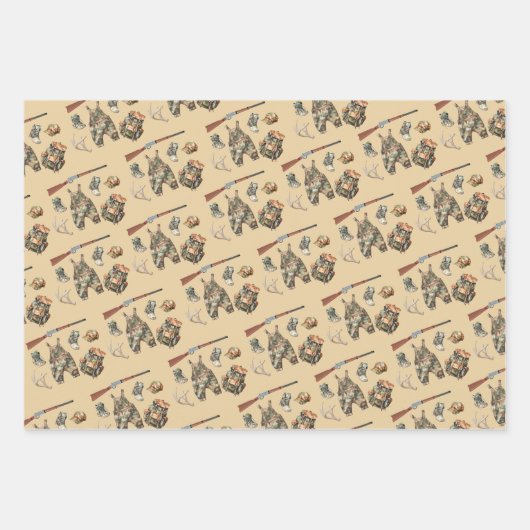 Flechtpapier mit flachem Set von 3 Geschenkpapier Set (Vorderseite 3)