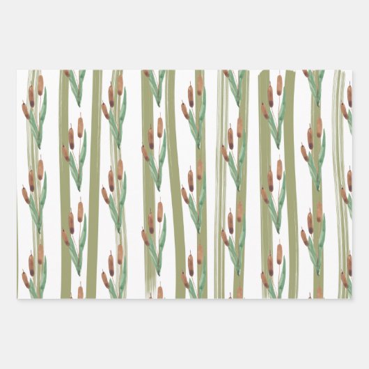 Flechtpapier mit flachem Set von 3 Geschenkpapier Set (Vorderseite 2)