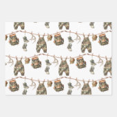 Flechtpapier mit flachem Set von 3 Geschenkpapier Set (Vorderseite)