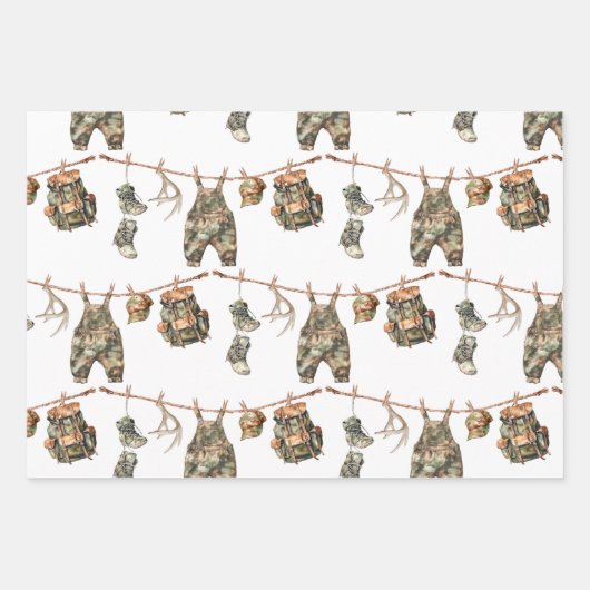 Flechtpapier mit flachem Set von 3 Geschenkpapier Set (Vorderseite)