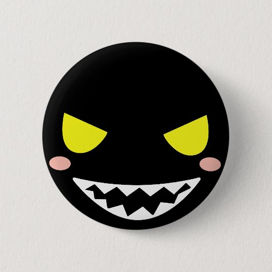 Fleck der schwarze Geist-Kopf Button (Vorderseite)