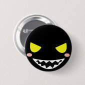 Fleck der schwarze Geist-Kopf Button (Vorne & Hinten)