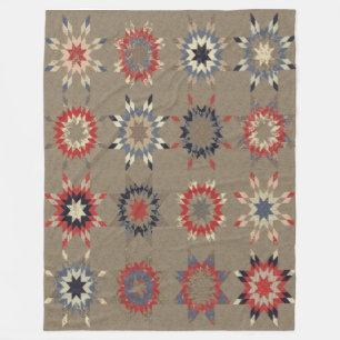 FLECKEN-ARBEITS-STEPPDECKE (simuliert) Fleecedecke