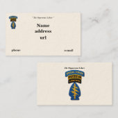 Flecken der Kraft-grüne Barett-Förster-SFG SF Visitenkarte (Vorne/Hinten)