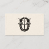 Flecken der Kraft-grüne Barett-Förster-SFG SF Visitenkarte (Rückseite)