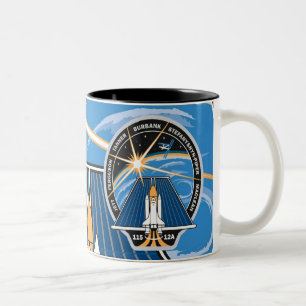 Flecken der NASA-STS-115 Zweifarbige Tasse
