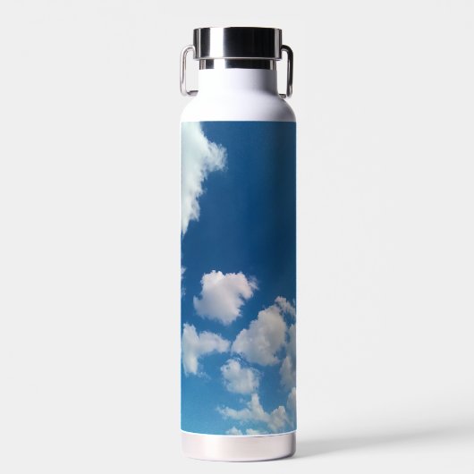 Flecken kleiner Wolken Trinkflasche (Vorne)