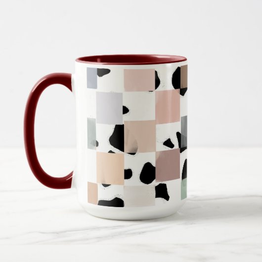 Flecken und Karos Tasse (Links)
