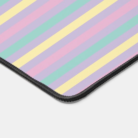 Flecken und Streifen - rosa, gelb, Lila, grün Schreibtischunterlage (Ecke)