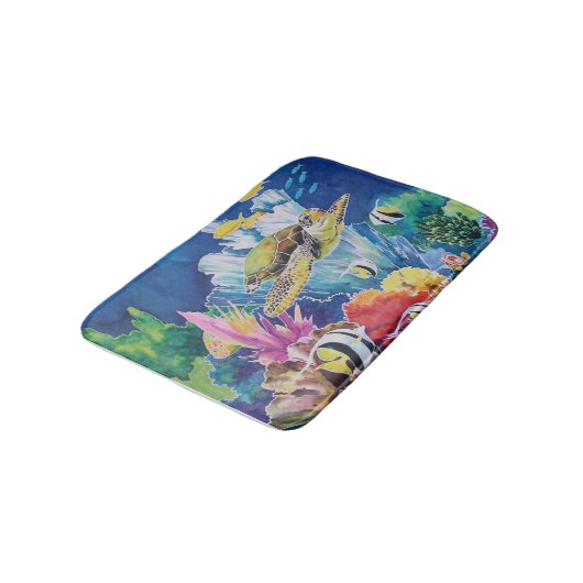 Fleckenfisch Badematte (Schrägansicht)