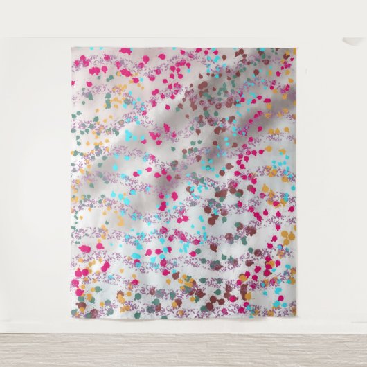 Fleckentexte Farbvolle Kunst Wandteppich (Vorderseite)